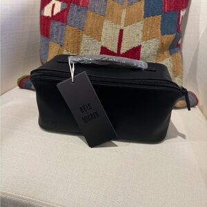 Beis makeup toiletries bag black new